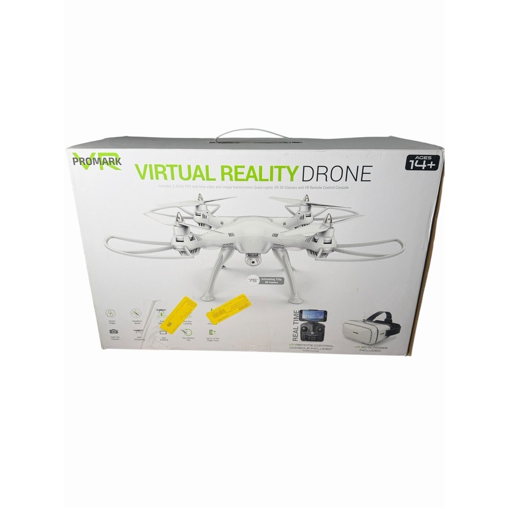 ProMark P70-VR Virtual Reality Drone - White Goggles Remote